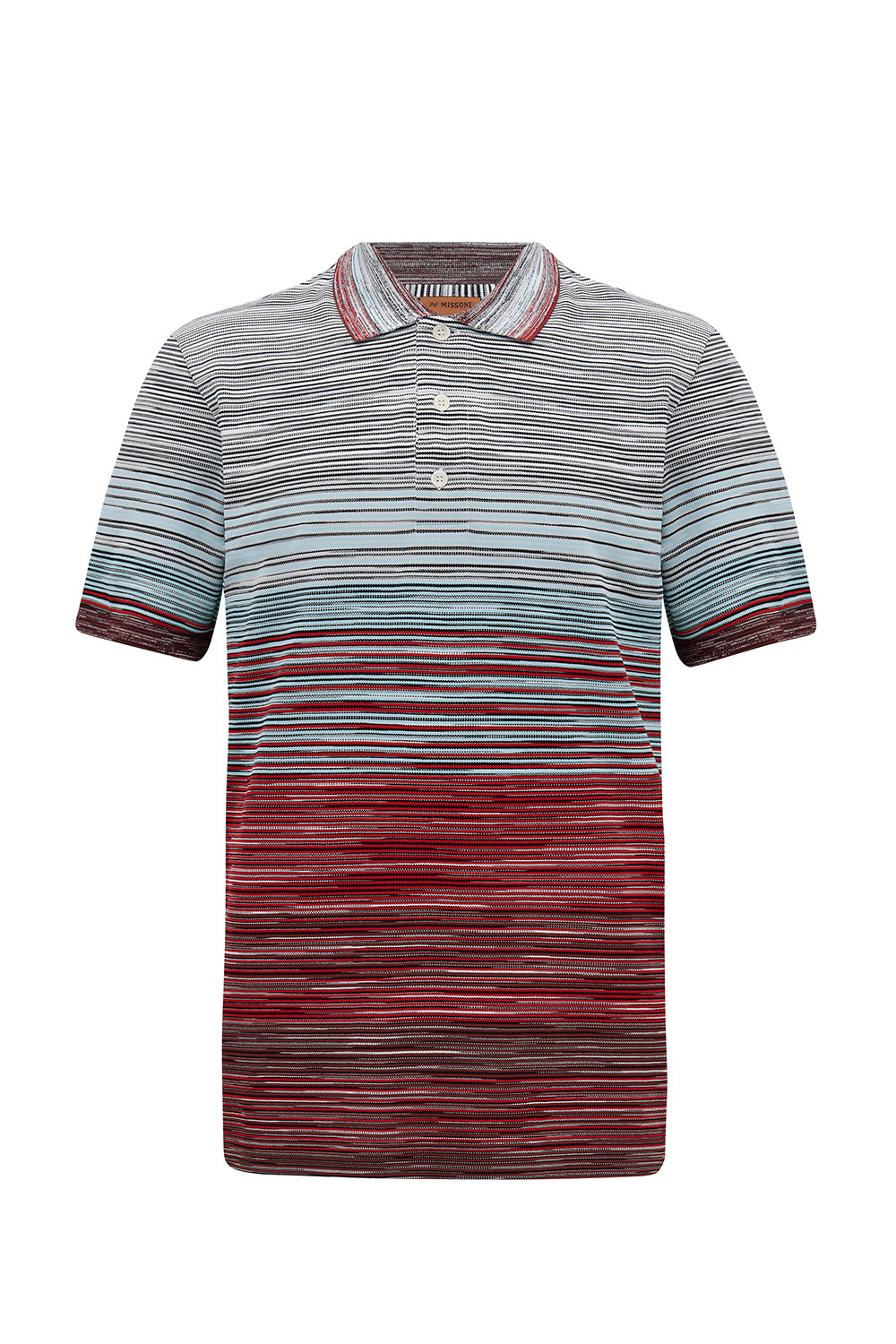 Missoni Men s Stripe Knitted Polo Shirt Linea Fashion