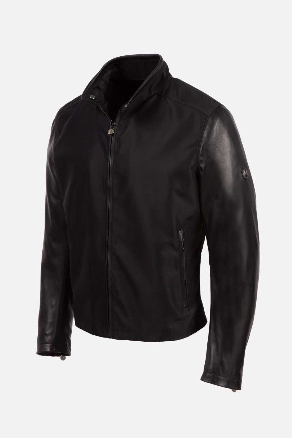 Matchless Seal Hybrid Men's Blouson Jacket Black - Side View