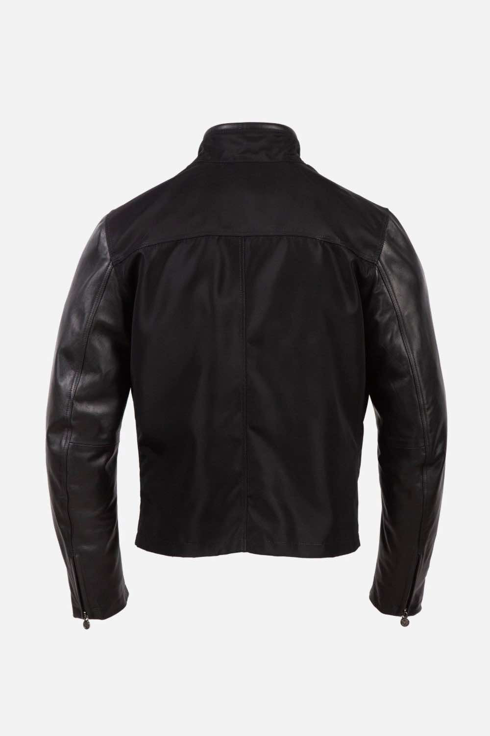 Matchless Seal Hybrid Men's Blouson Jacket Black - Back View