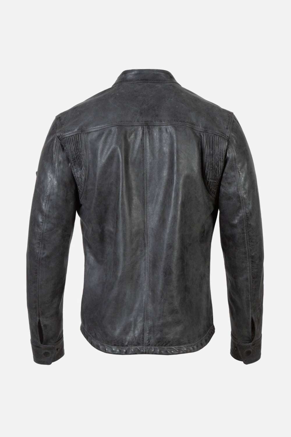 Matchless Shoreditch Shirt Men's Leather Jacket Ottanio - Back View