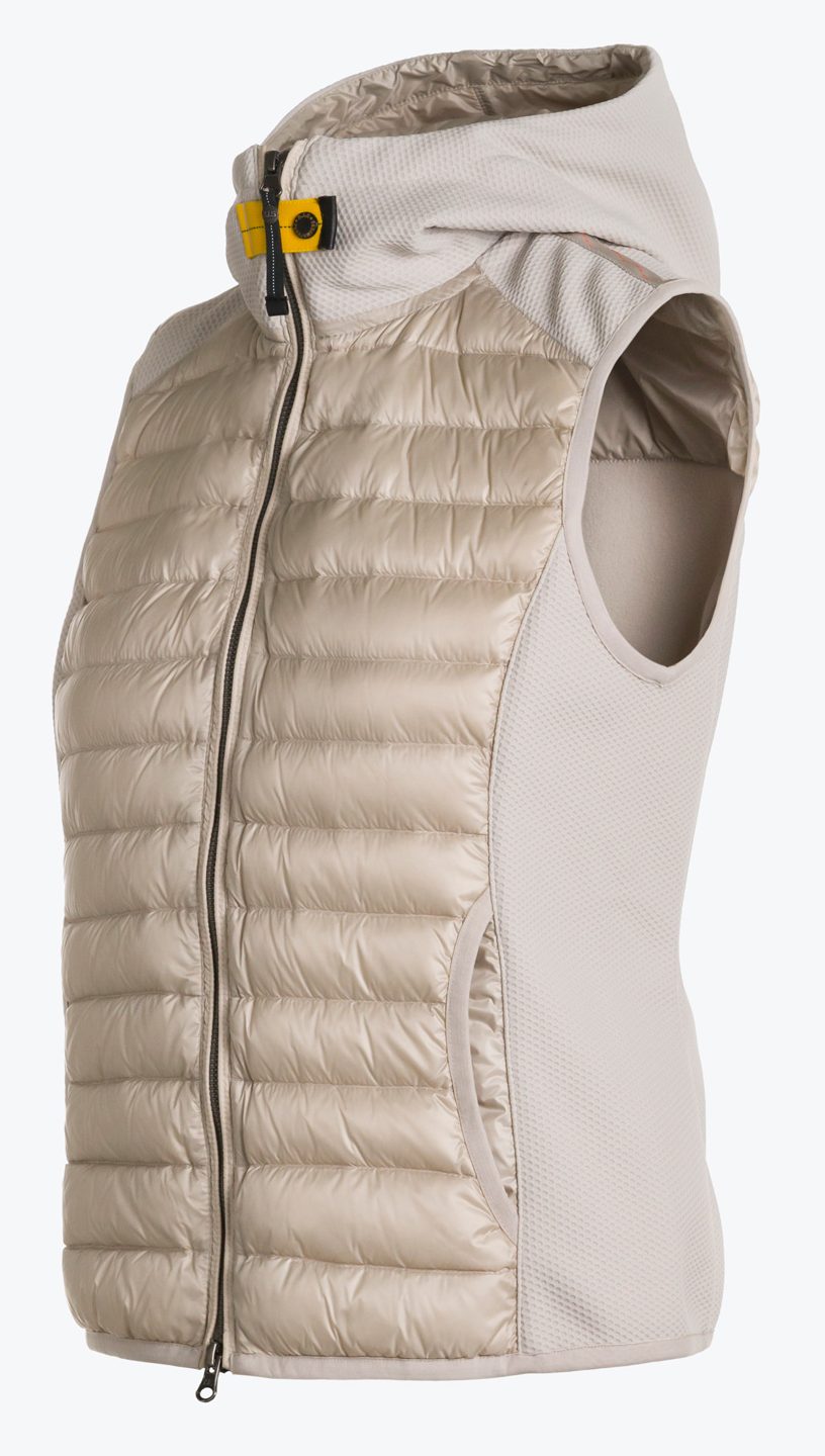 Parajumpers Nikky Women's Down Gilet Silver Grey - Side View