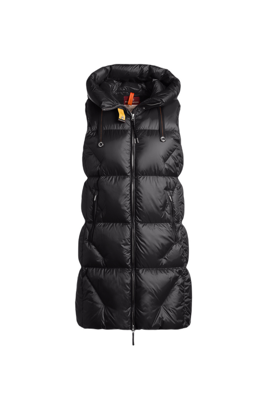Parajumpers Zuly Women's Long Puffer Vest Pencil - Front View