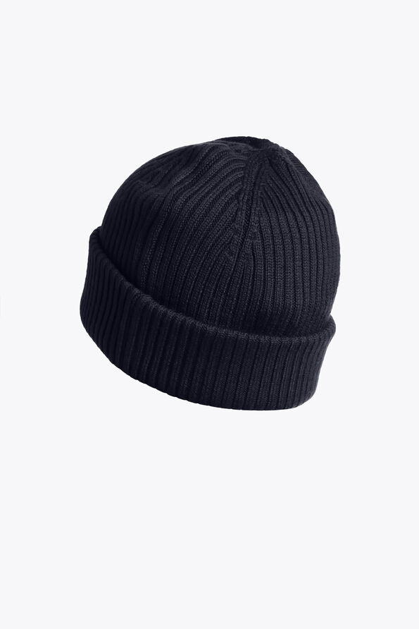 Parajumpers Unisex Rib Beanie Hat Navy - Back View