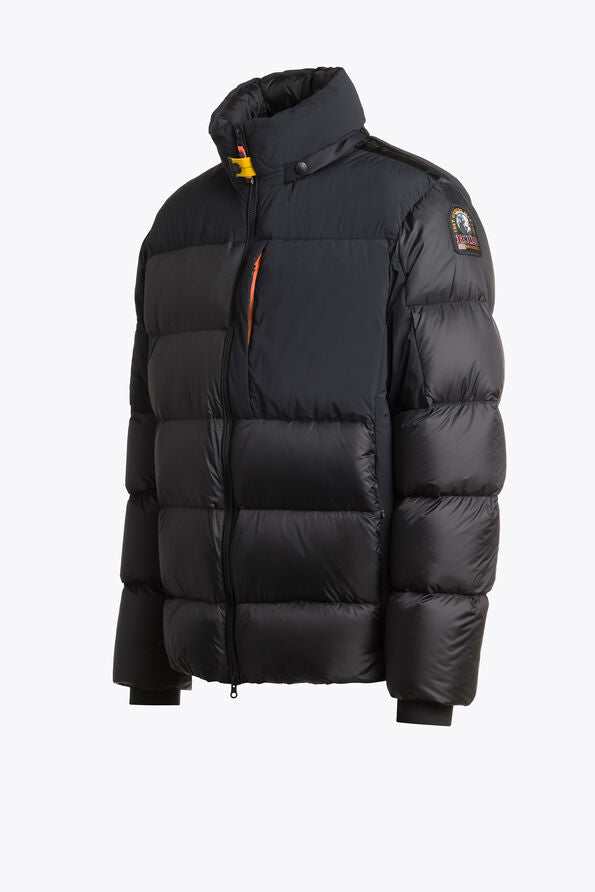 Parajumpers Gover Men's Down Jacket Black - Side View