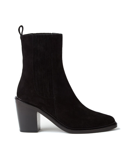 Ladies black suede boots hotsell