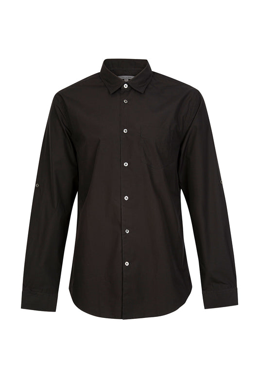 John Varvatos Men’s Button Down Shirt Black - Front View