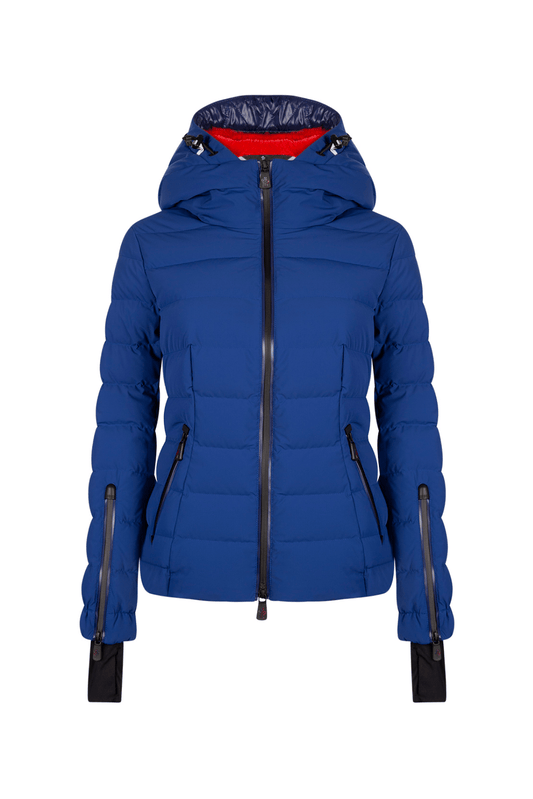 Moncler Chena Women’s Puffer Jacket Blue - Front View