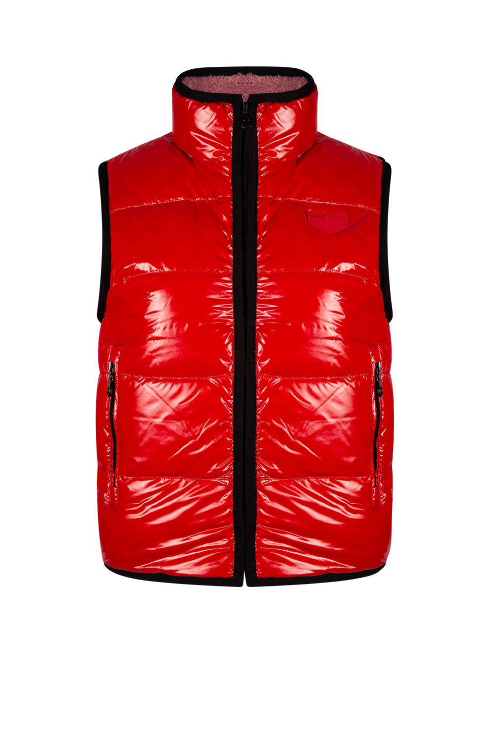 Duvetica Grumium Women's Reversible Down Gilet Red - Front View Red