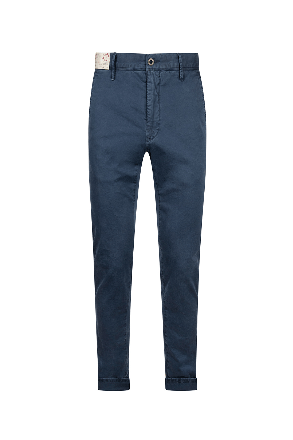 Men's Navy Trousers by Incotex - Front view