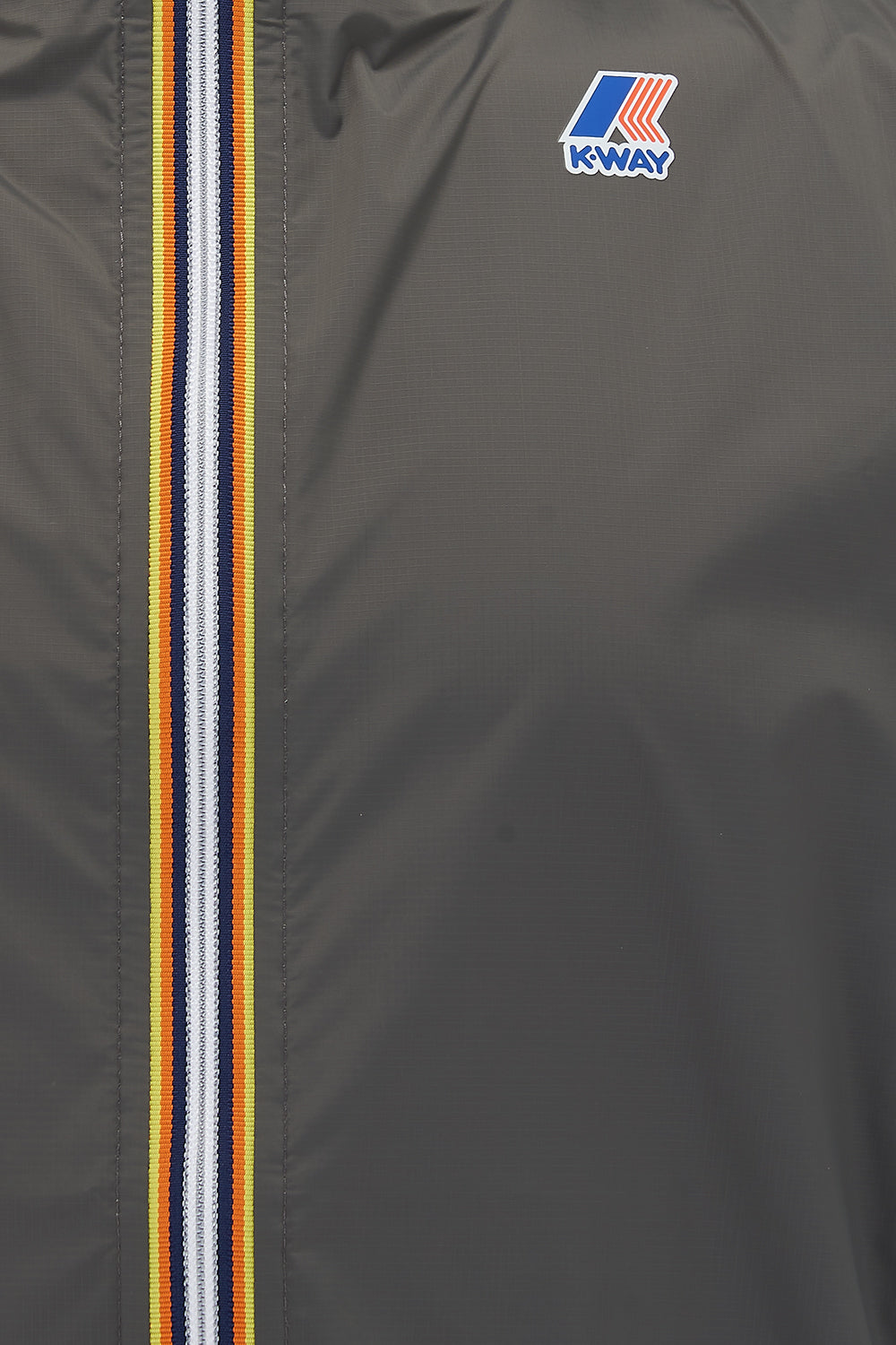K-Way Le Vrai Claude 3.0 Men’s Windbreaker Jacket Grey - Close Up Zip