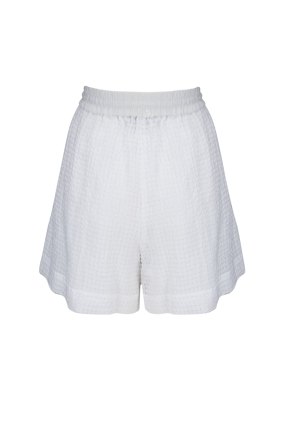 Iceberg Women's High-rise Drawstring Shorts White - Back View