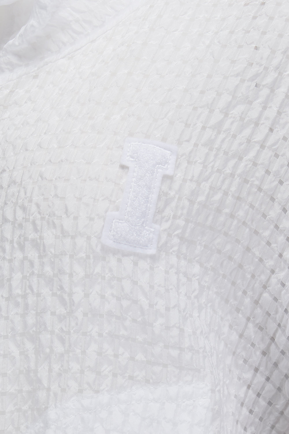 Iceberg Women's Broderie Anglaise Demi-sheer Jacket White - Close Up Logo