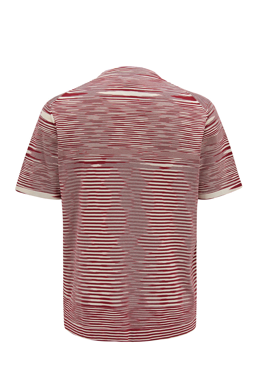 Missoni Men’s Space-dyed Stripe Top Red - Back View