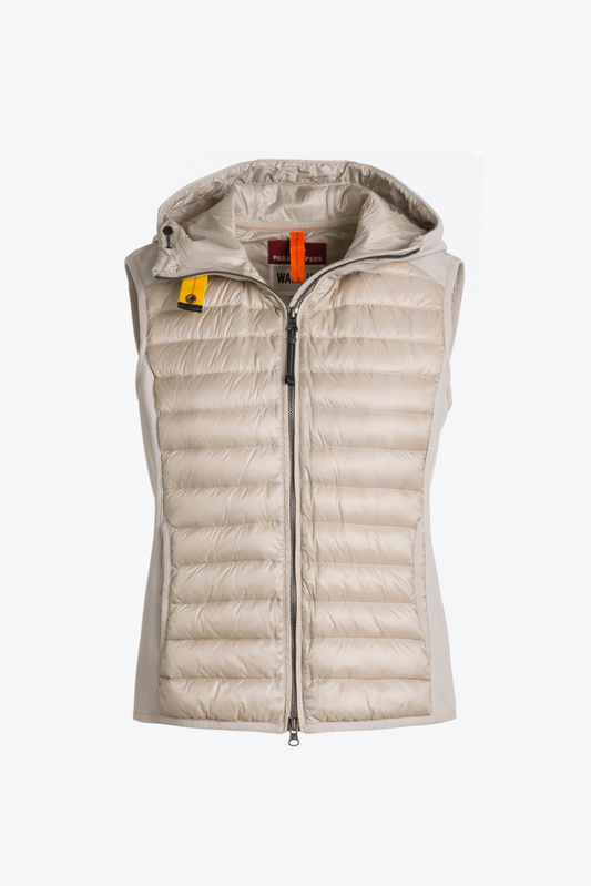 Parajumpers Nikky Women's Down Gilet Silver Grey - Front View