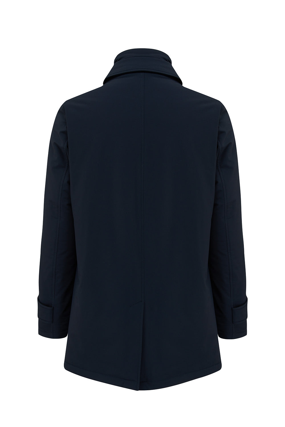 Herno Washington Men’s Padded Rain Coat Navy - Back View