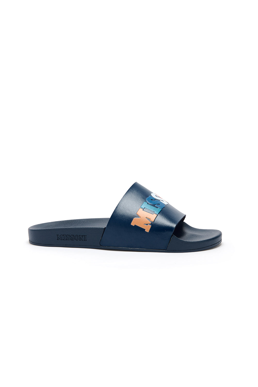 Missoni Men’s Logo-detailed Sandals Navy - Side View