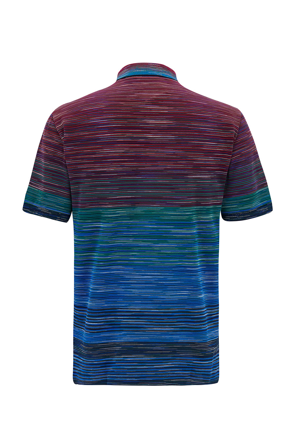 Missoni Men's Cotton Piqué Polo Shirt Multicoloured - Back View
