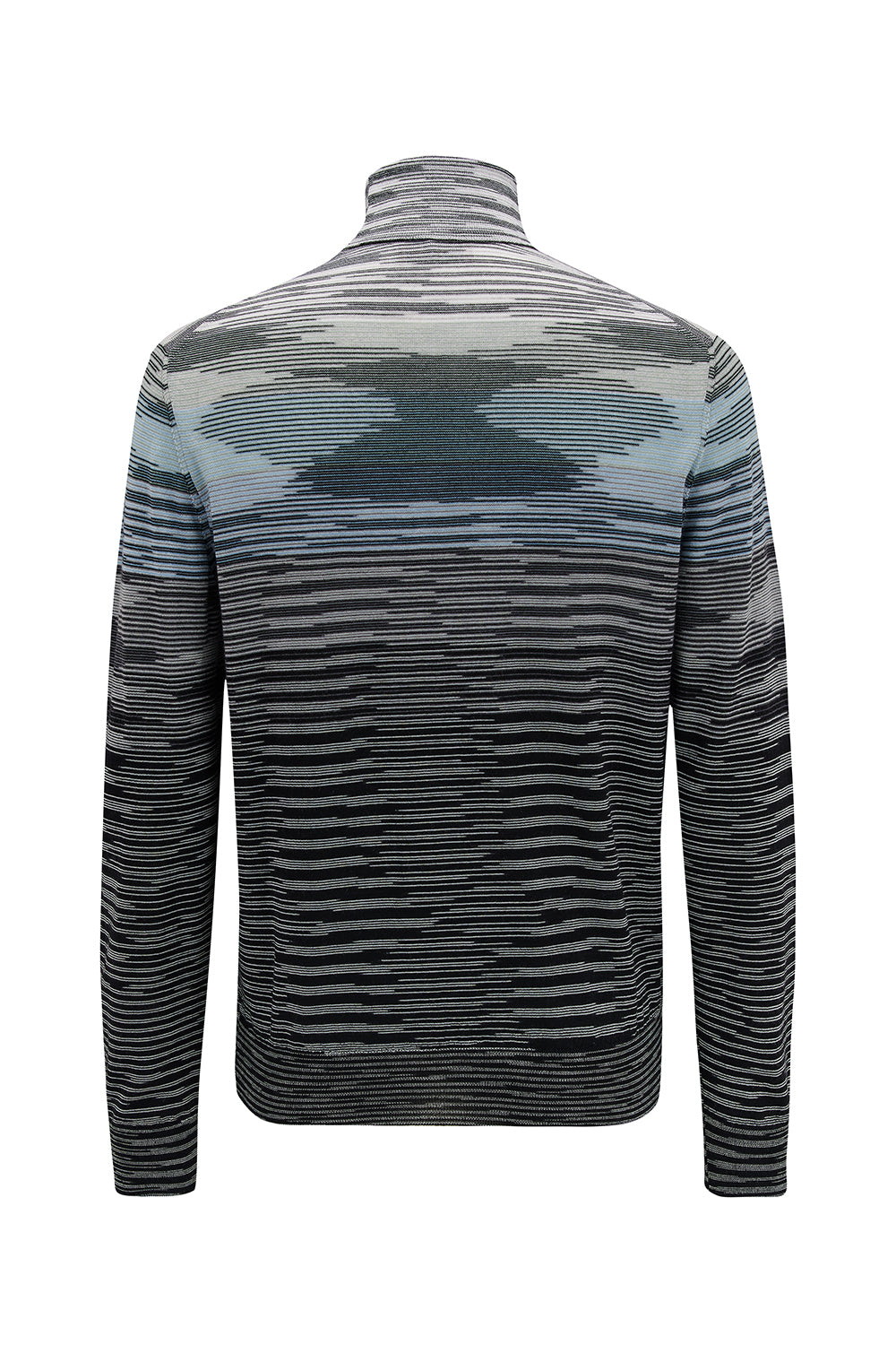 Missoni Space-dye Roll Neck Sweater Blue - Back View