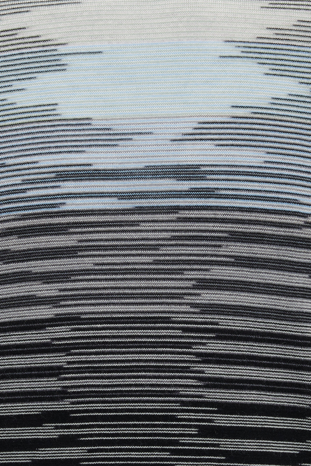 Missoni Space-dye Roll Neck Sweater Blue - Close Up Pattern