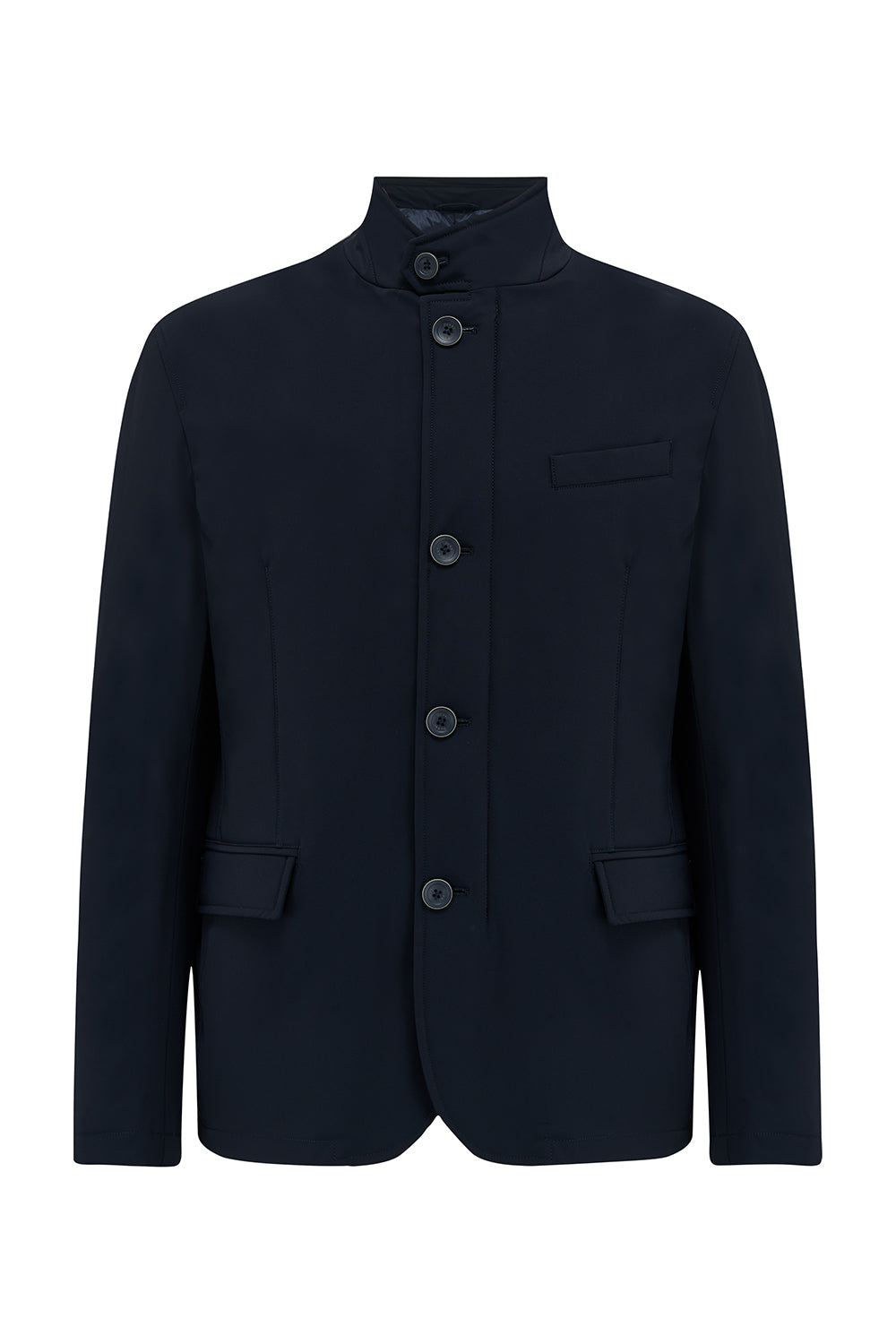 Herno Men's Cashmere Resort Ponente Travel Blazer Blue - Front View