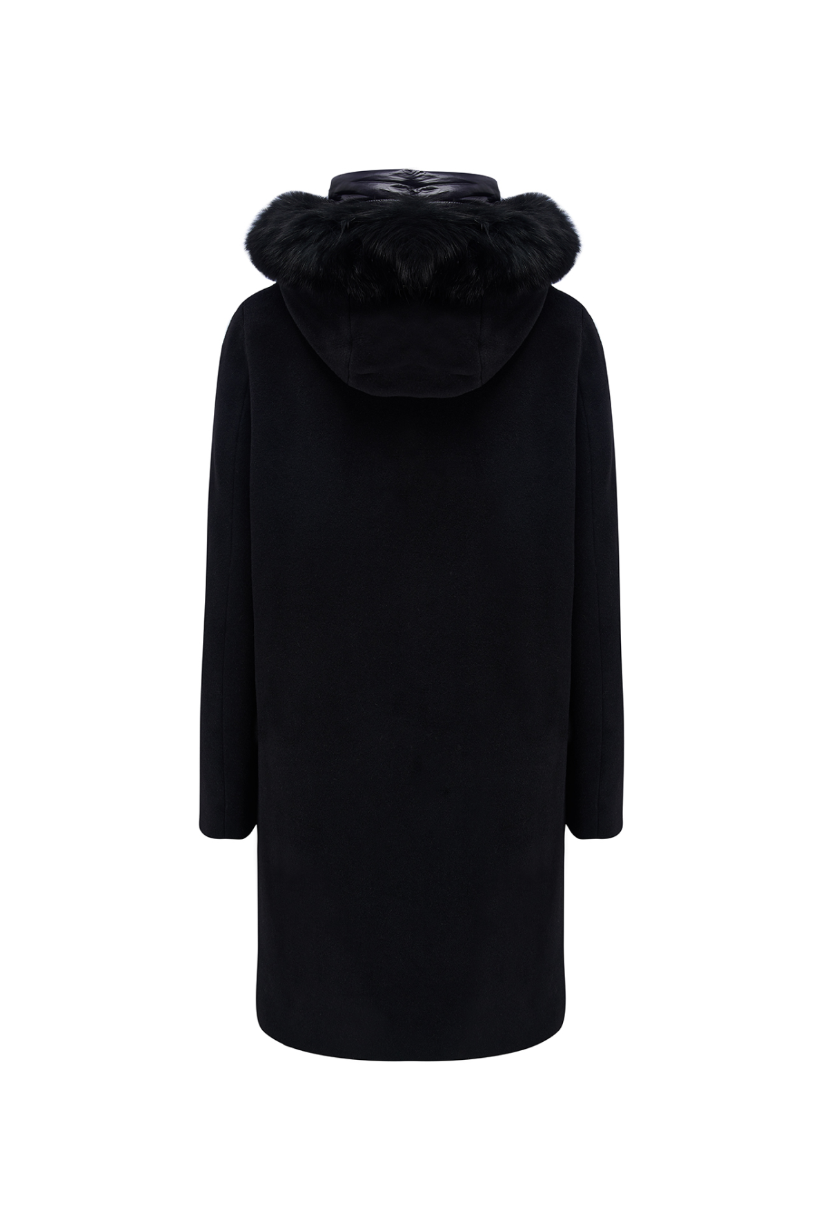 Herno Women’s Alpaca Wool Coat Black - W22 Collection