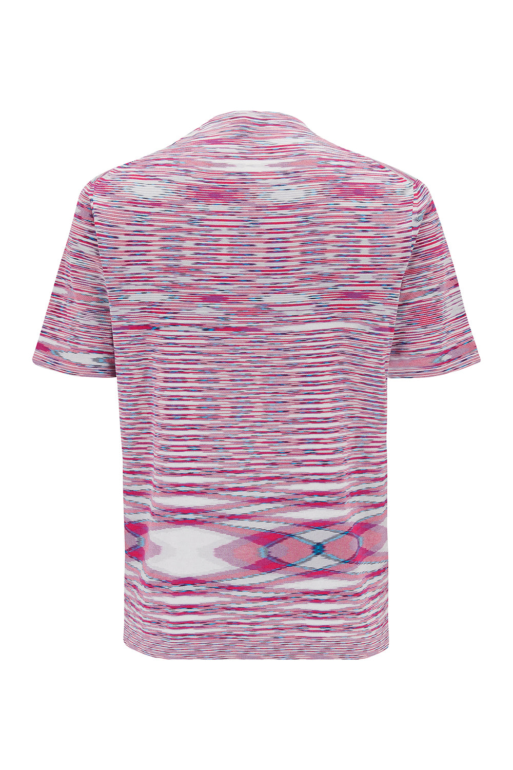 Missoni Men’s Crew-Neck T-shirt Pink - Back View