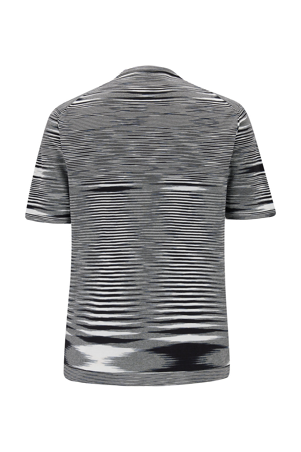 Missoni Men’s Crew-Neck T-shirt Black/White - Back View