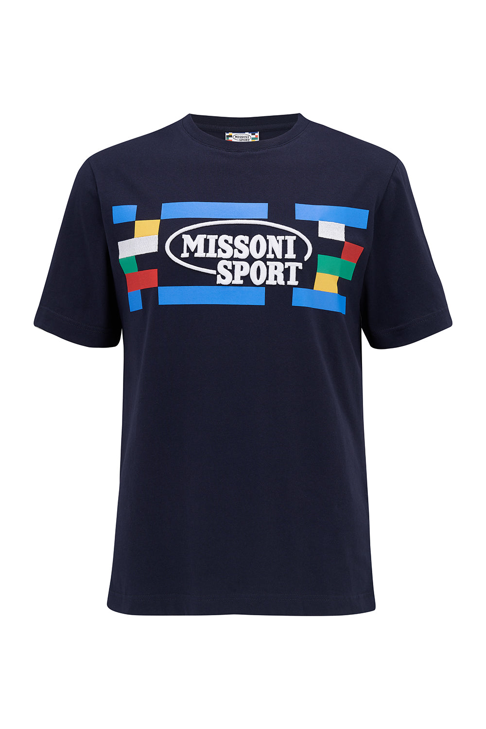 Missoni Men's Short-Sleeve Print T-shirt Navy - Front View