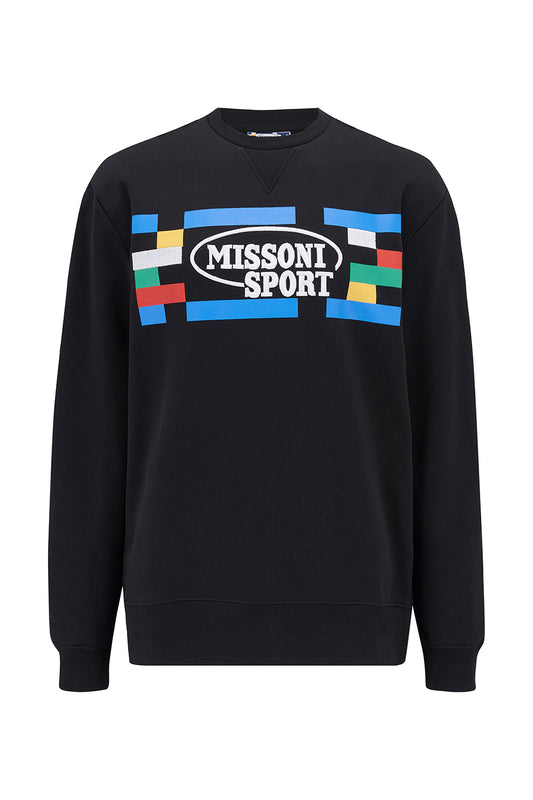 Missoni Men’s Cotton Sweater Black - Front View