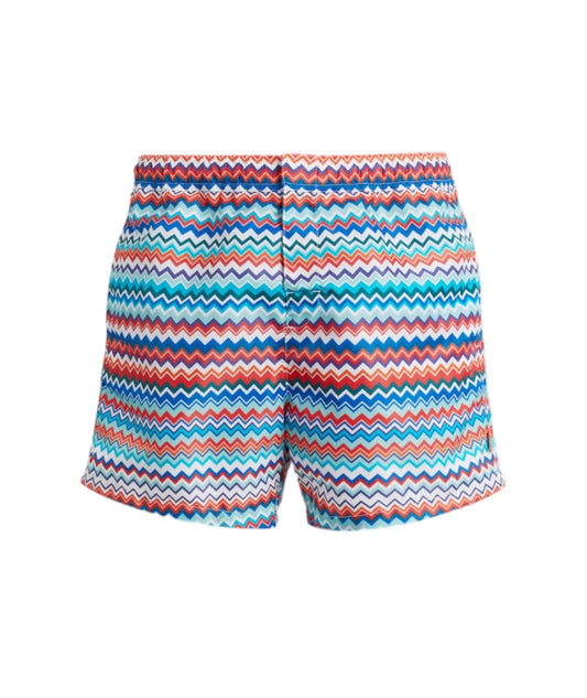 Missoni Men's Zigzag Swim Shorts Multicoloured - Front View