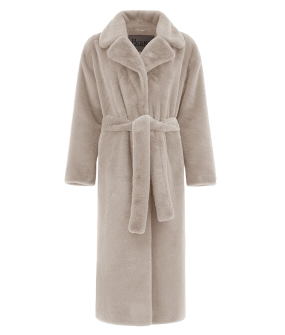 Herno Women’s Long Soft Coat Chantilly - Front View