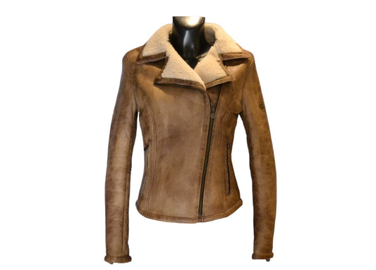 Matchless NEW KATE SHEARLING BLOUSON LAD BROWN