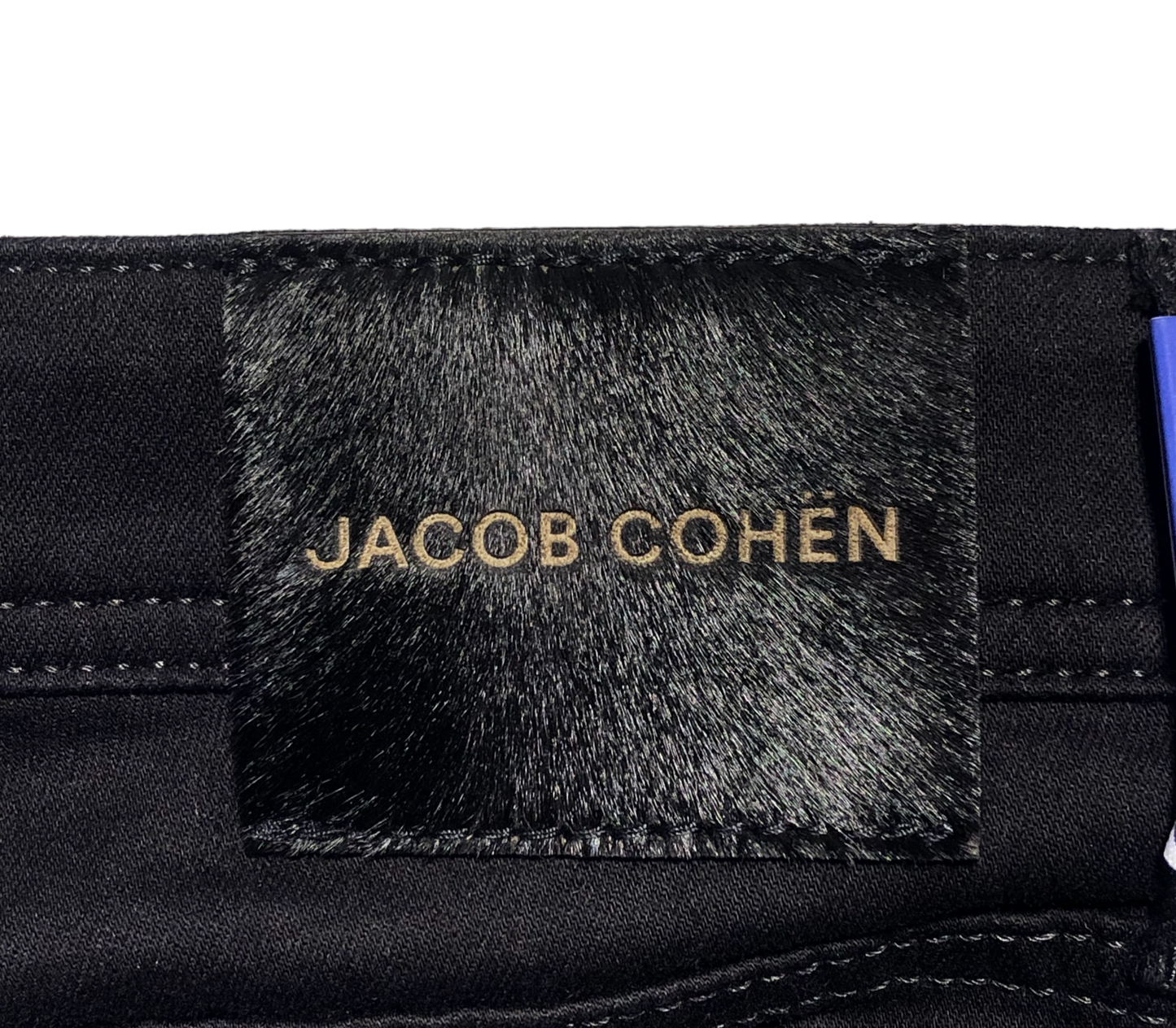 Women's Black Jeans by Jacob Cohen - Close Up Back Patch