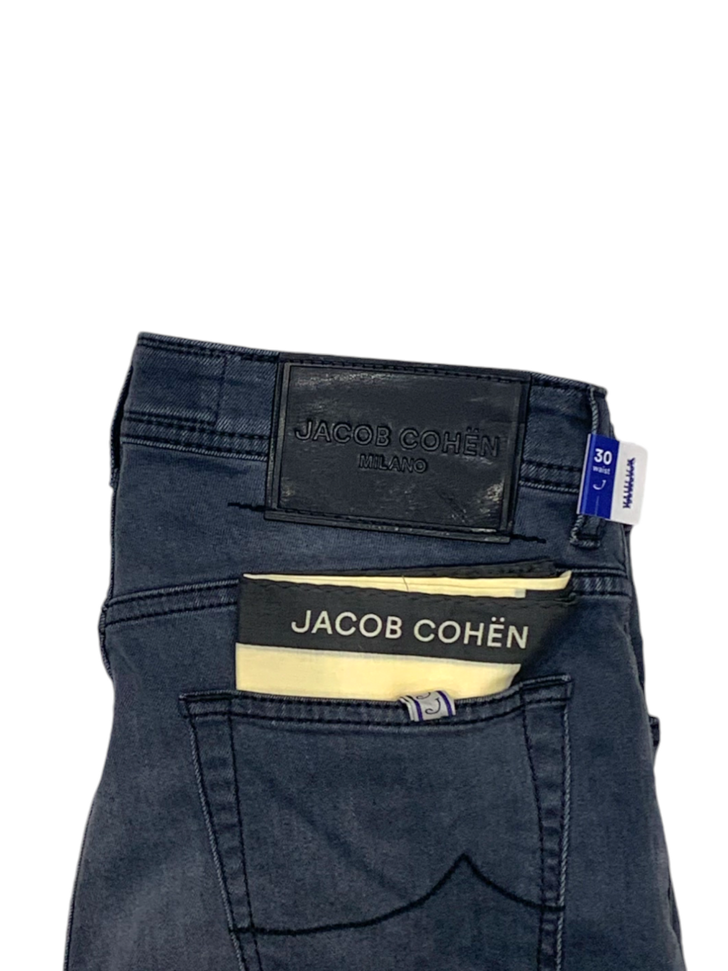 Jacob Cohën Men's Nick Slim Fit Jeans Grey Black Label - New W24 Collection