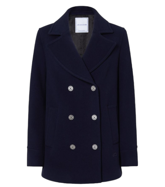 Jacob Cohën Women's Blue Wool And Cashmere Peacoat - Front View