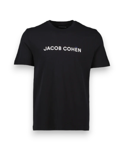 Jacob Cohën Men's Logo Print T-Shirt Black - Front View