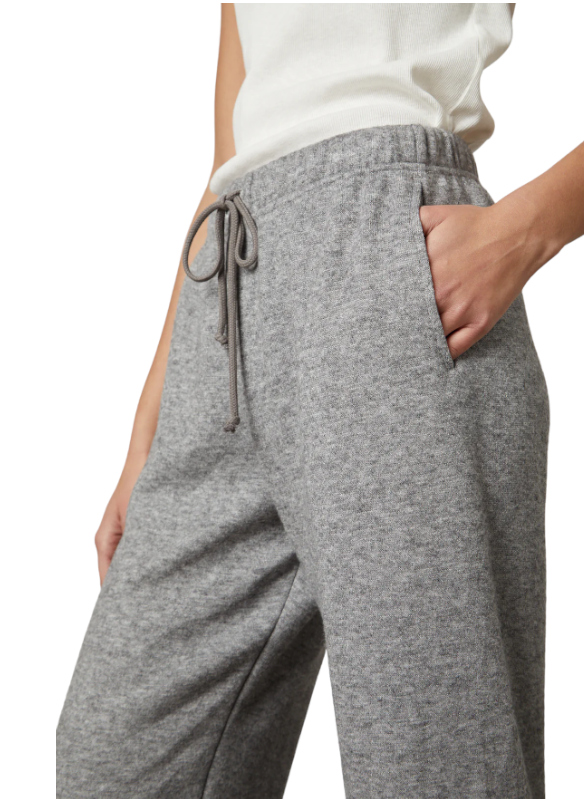 Velvet Women’s Haley Cozy Double Knit Pant in Grey - Side View