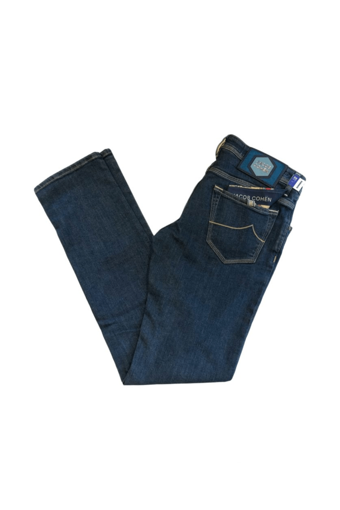 Jacob Cohën Men's Slim Fit Jeans Blue - Side View